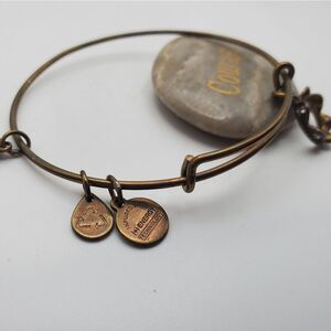 Alex and Ani crown queen bronze bracelet